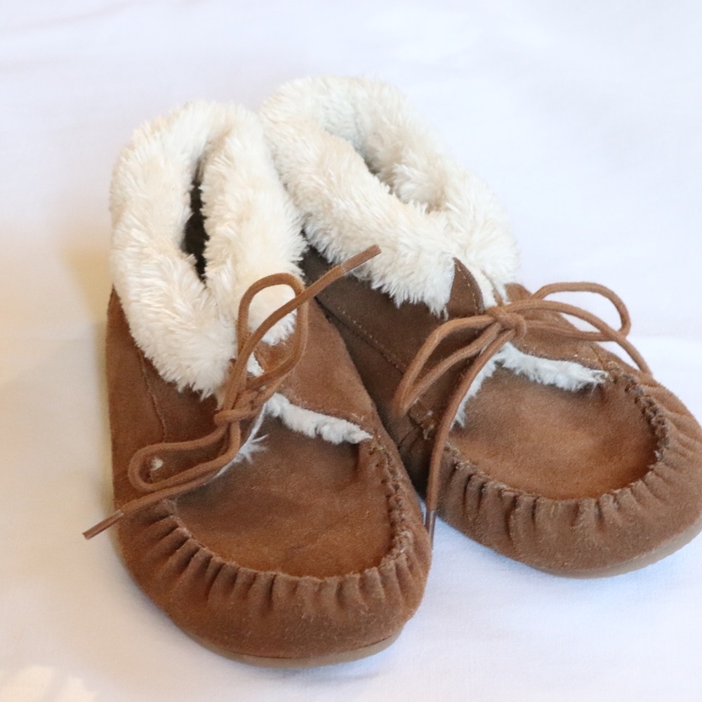 Moccasin bootie slippers